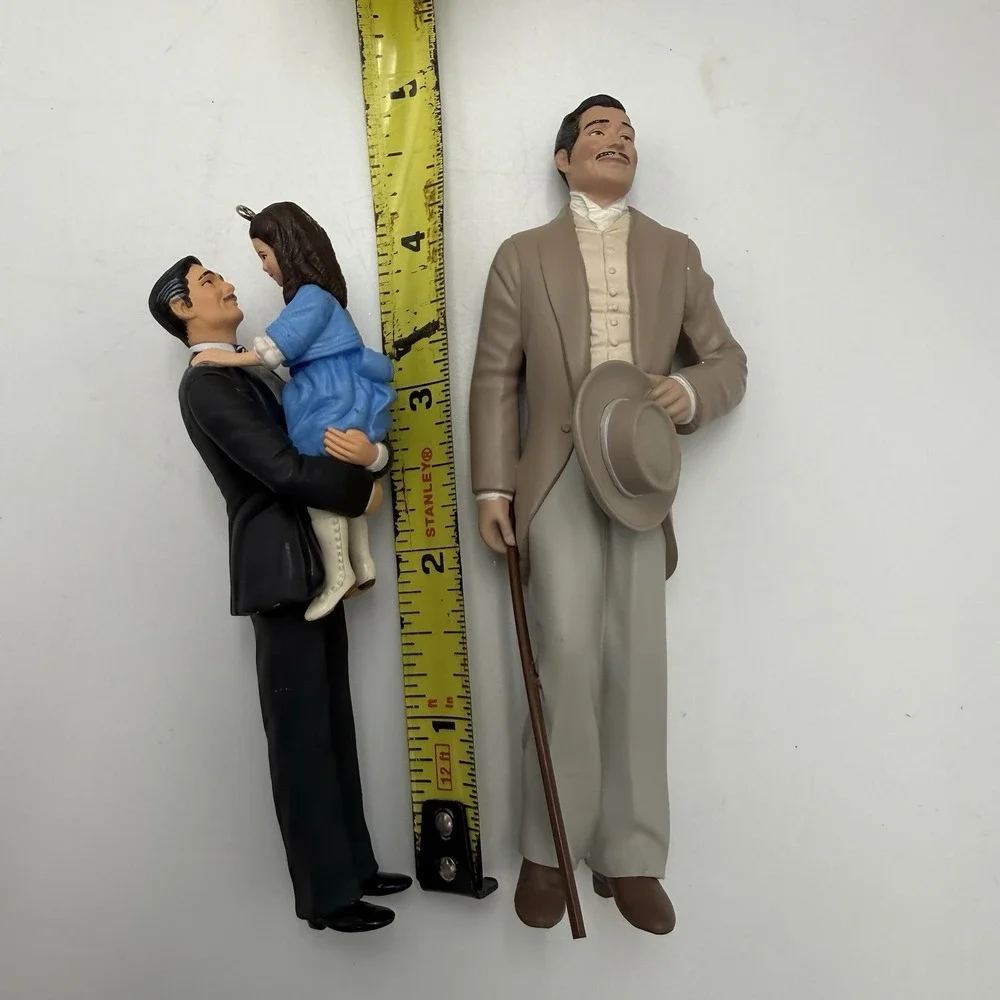 Lot Of 3 Hallmark Gone With The Wind Christmas Ornaments Scarlett Rhett Butler